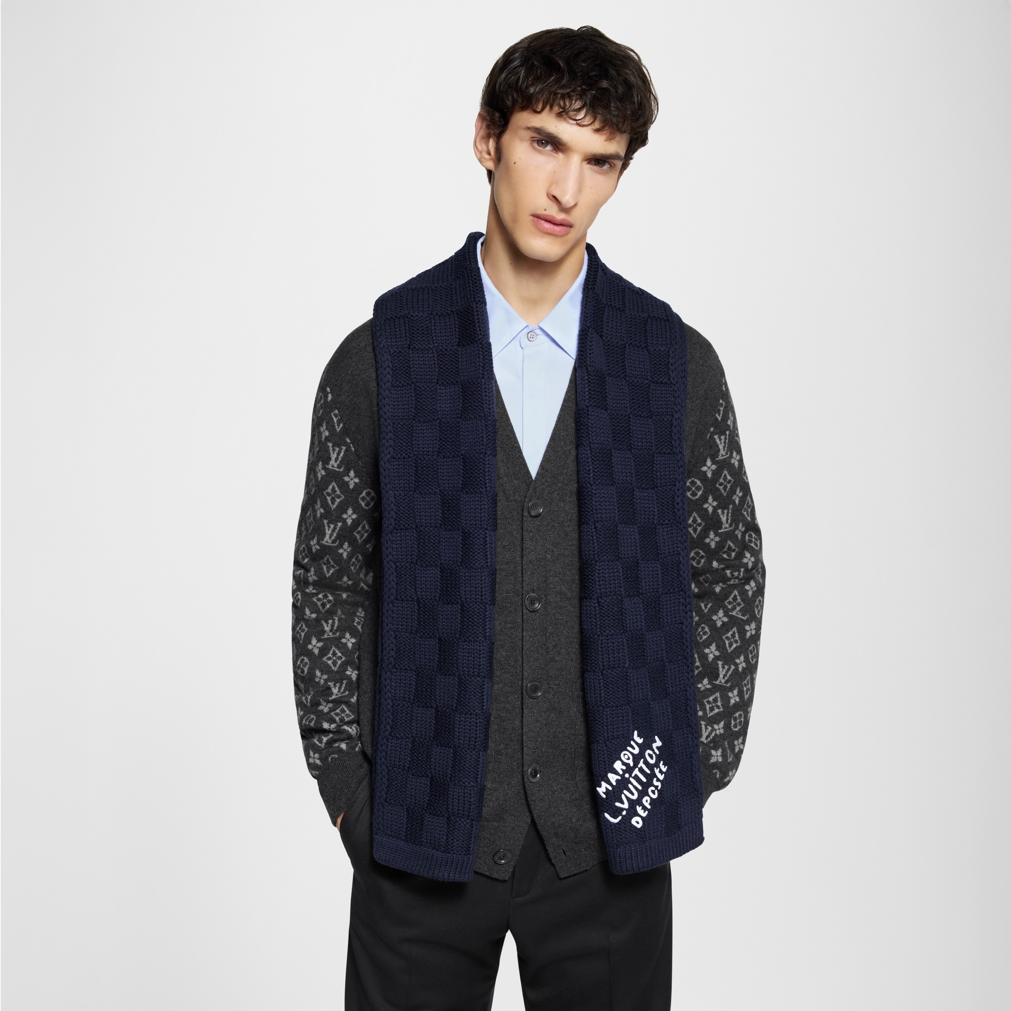 Damier Snug Scarf S00 - Holiday Gifts - Holiday Gifts For Him